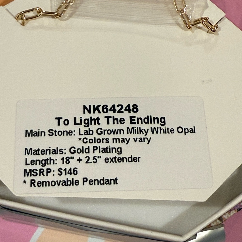 Bomb Party October To Light The Ending Necklace - Picture 2 of 2